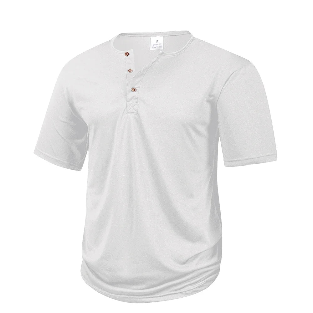 Men's Short-Sleeve Henley Shirt