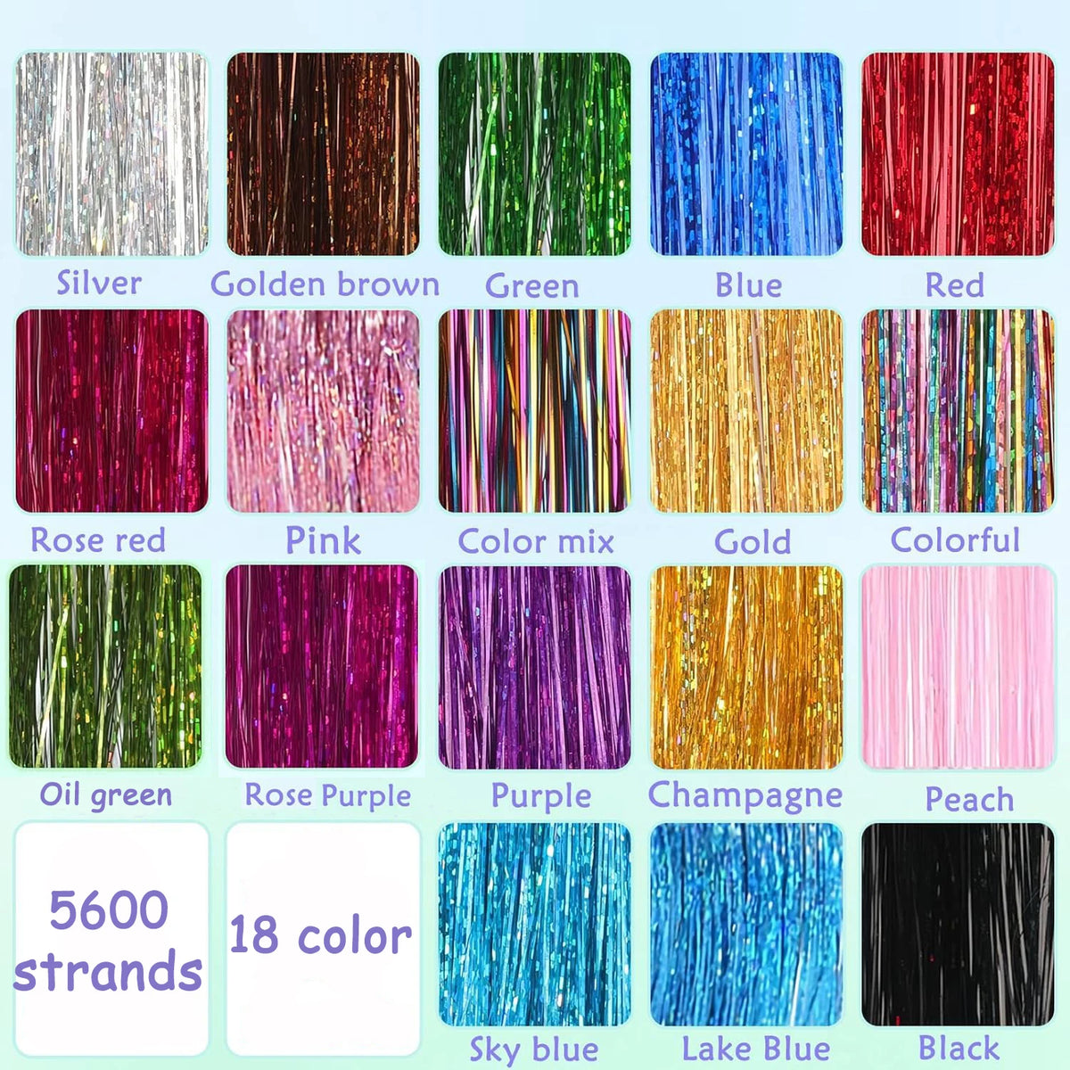 Hair Tinsel Kit – Heat-Resistant Fairy Hair Strands