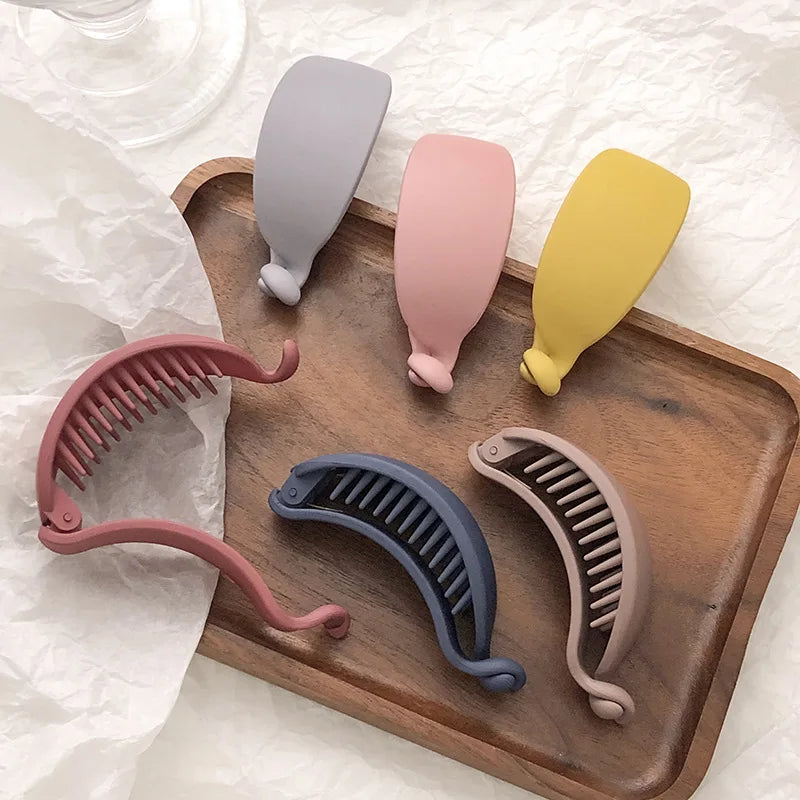 Large Matte Banana Hair Clip