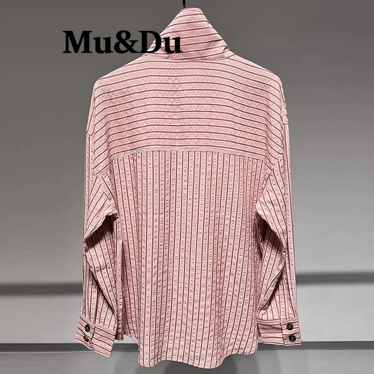 Women's Pink Striped Shirt