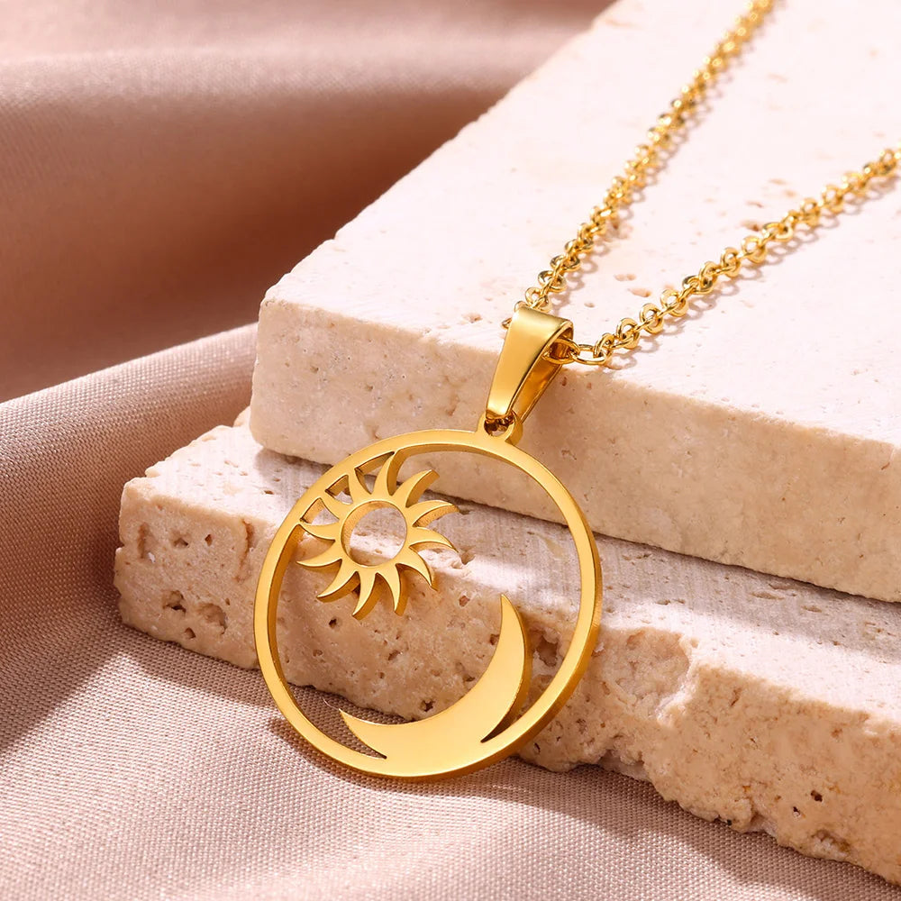 Gold Heart Pendant Necklace