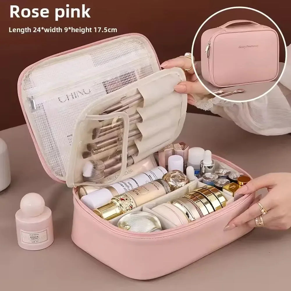 Double-Layer Cosmetic Bag