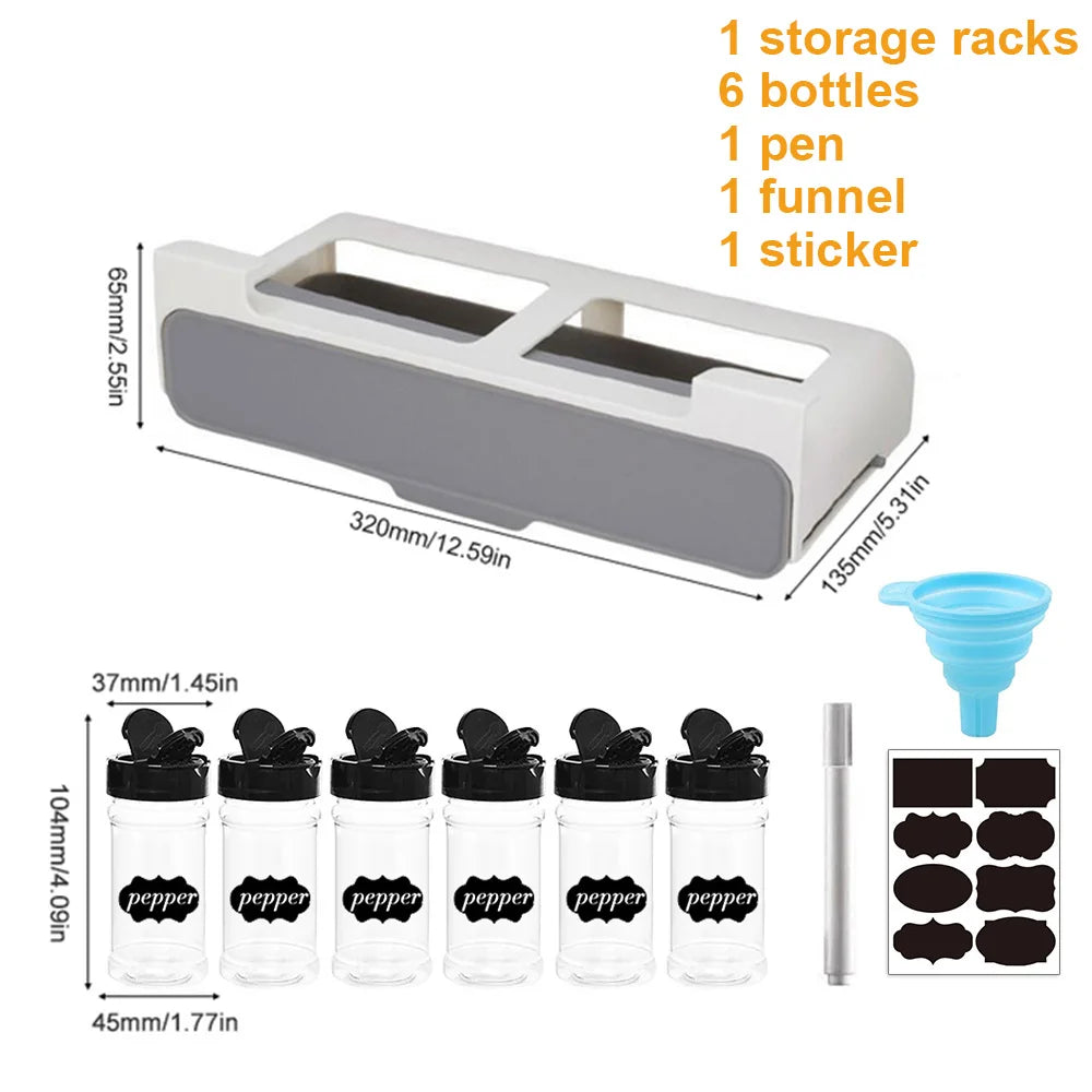 Self-Adhesive Under-Shelf Spice Rack