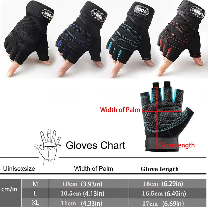 Gym Gloves with Wrist Wrap