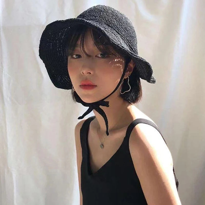 Wide Brim Cloche Hat