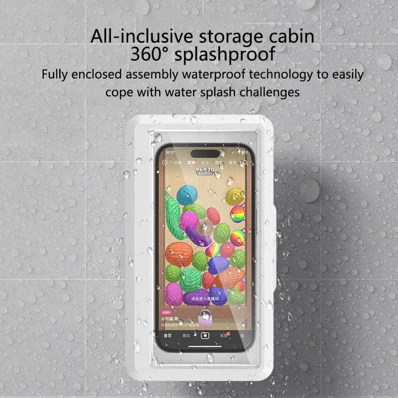 Self-Adhesive Shower Phone Holder Case
