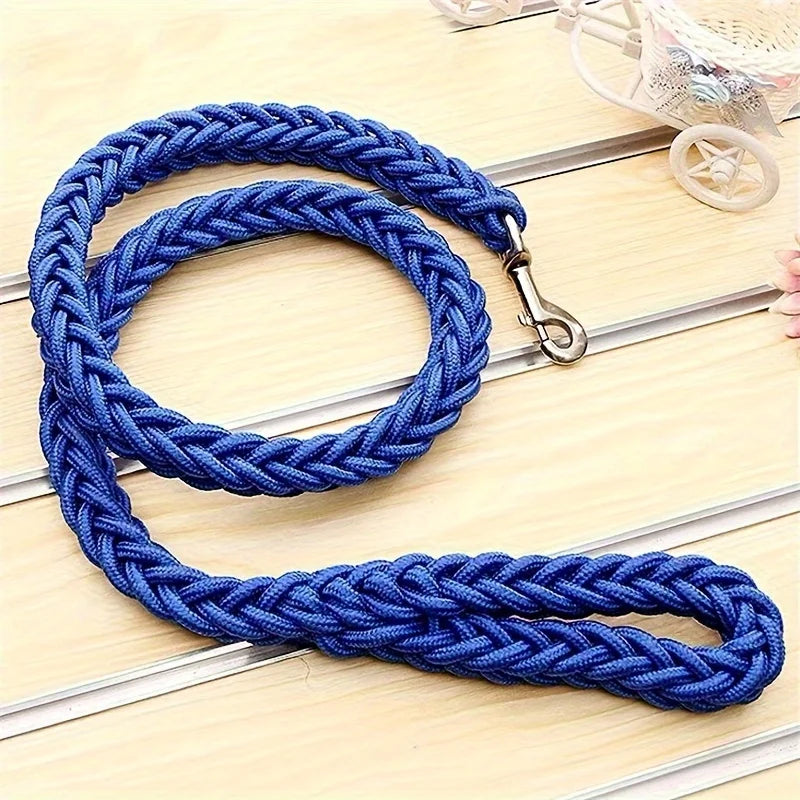 Braided Dog Walking Leash, Sizes L to XXL