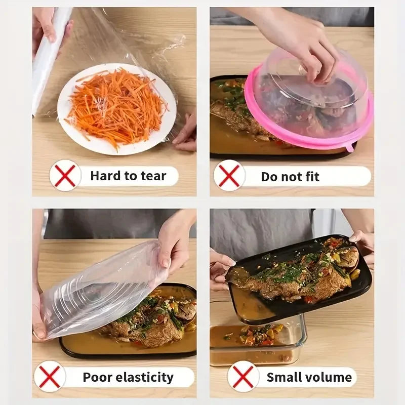 Disposable Food Covers, 100 Pack