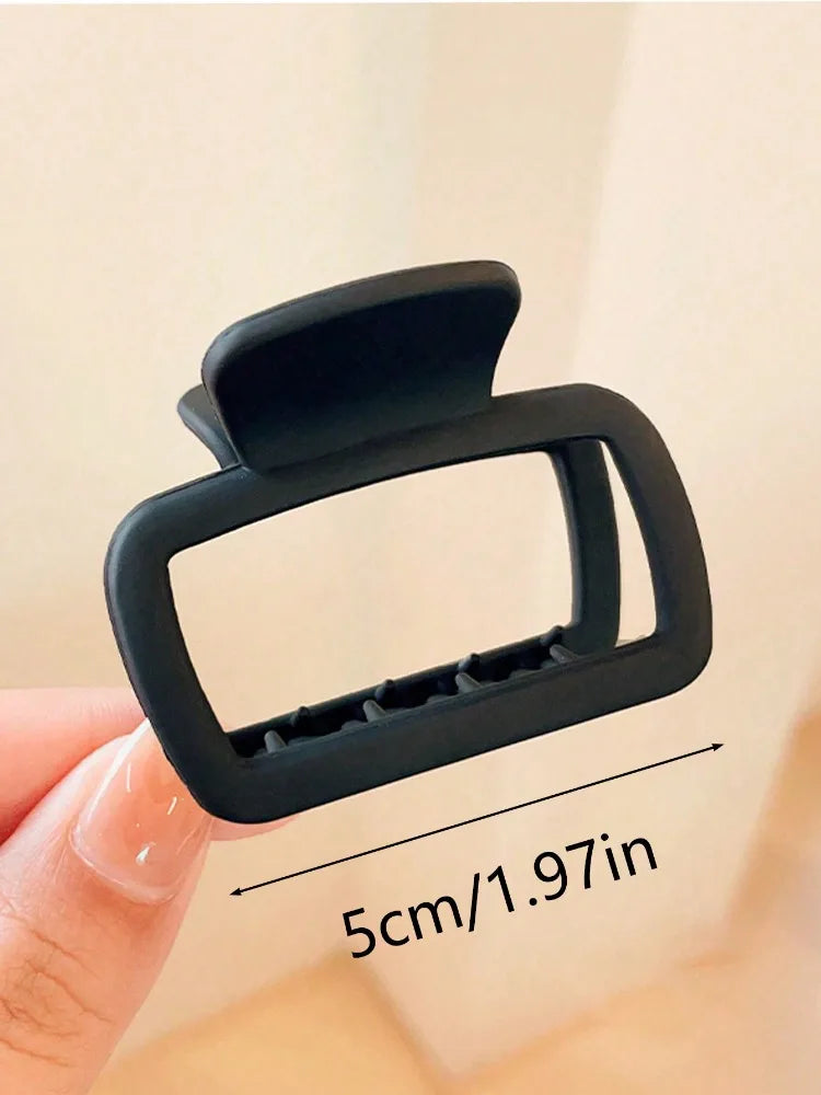 Matte Square Claw Clips, 4 Pack