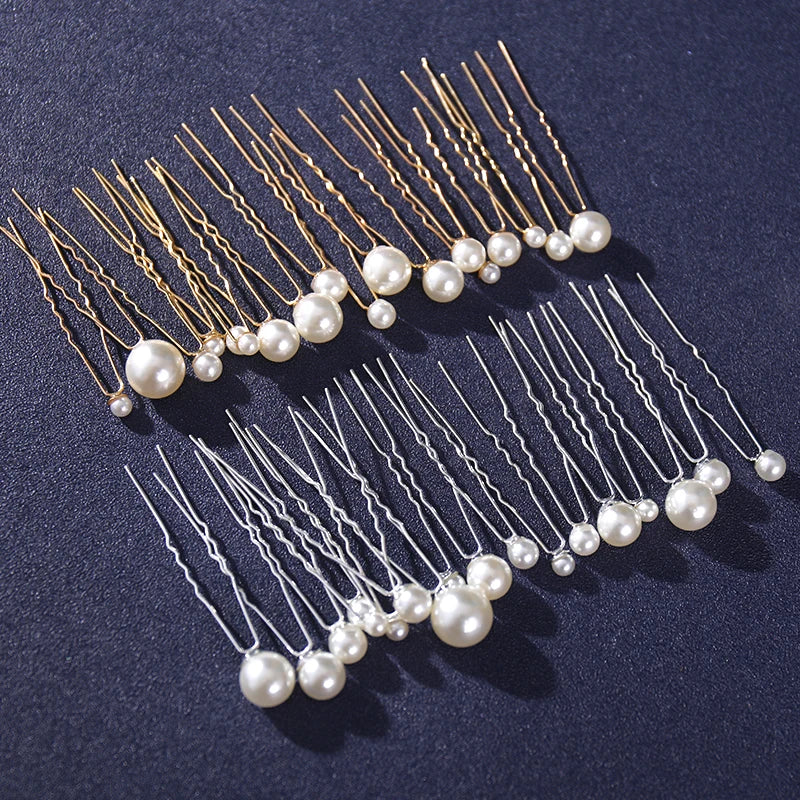 Gold-Tone Ball Hair Pins