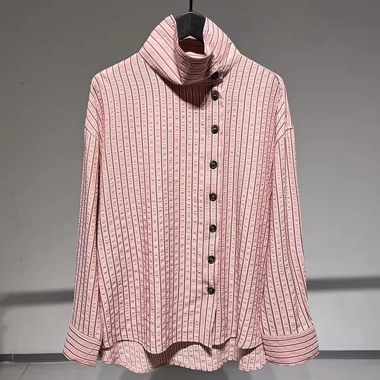 Women's Pink Striped Shirt
