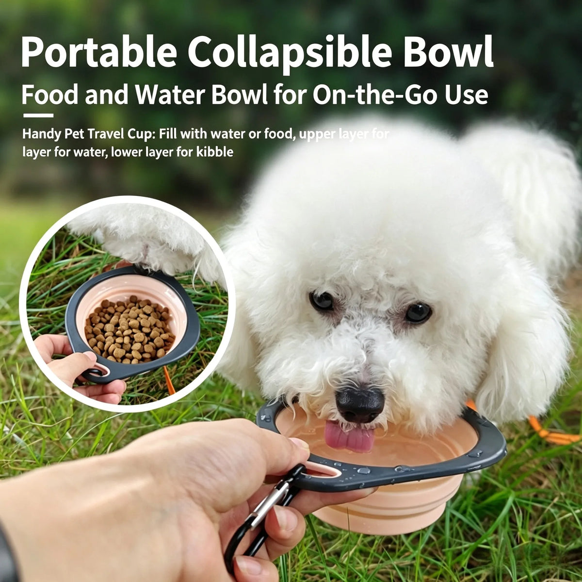 Collapsible Travel Pet Bowl