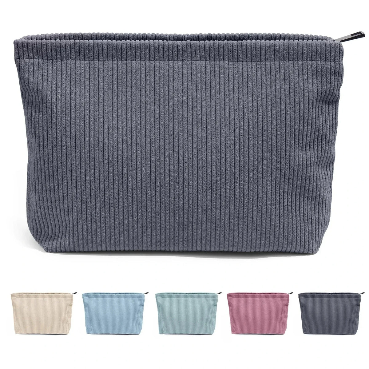 Large Corduroy Makeup Bag