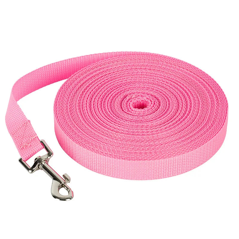 Long Nylon Dog Training Leash, 1.2M to 30M
