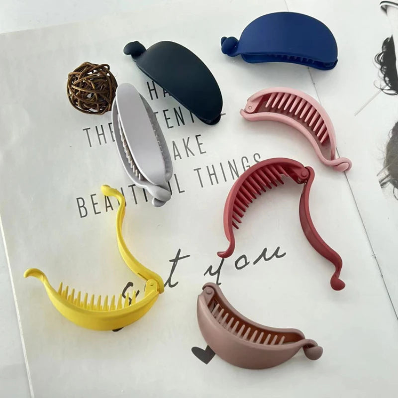 Large Matte Banana Hair Clip