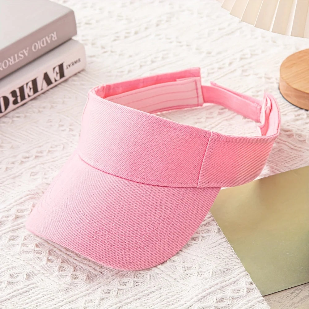 [Adjustable Breathable Sporty Sun Visor] Sporty Sun Visor Cap - Breathable, Adjustable Baseball Hat for Outdoor Activities