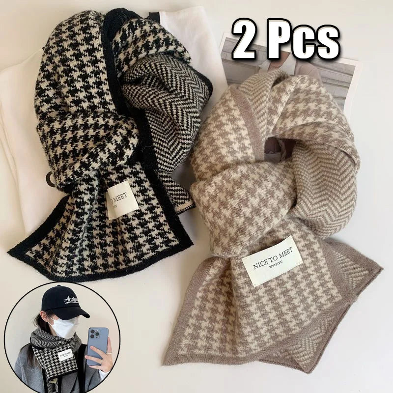 Double-Sided Knit Scarf
