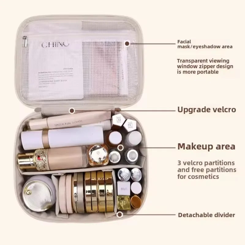 Double-Layer Cosmetic Bag