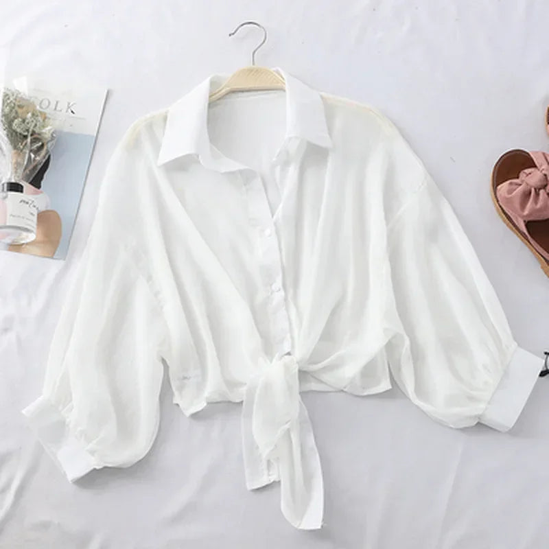 Women's Tie-Waist Blouse