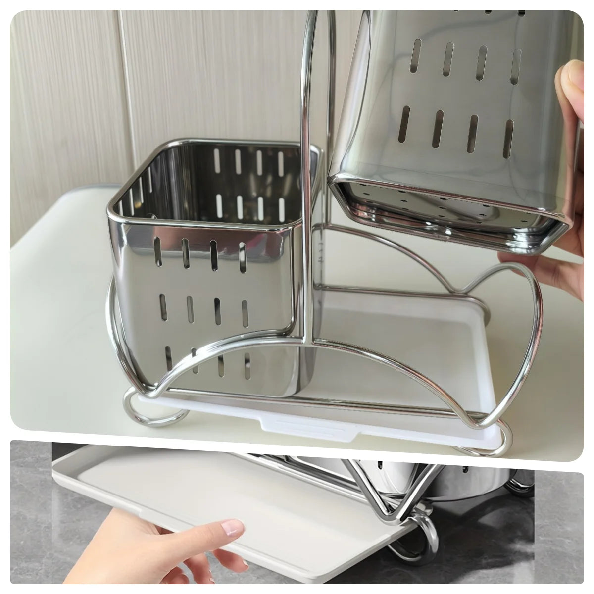 Stainless Steel Cutlery Holder