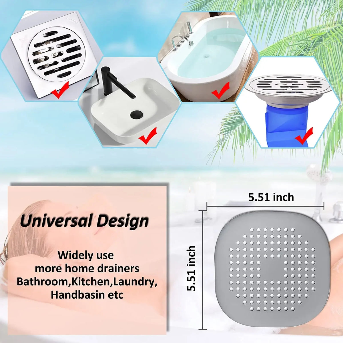 Silicone Sink Drain Stopper