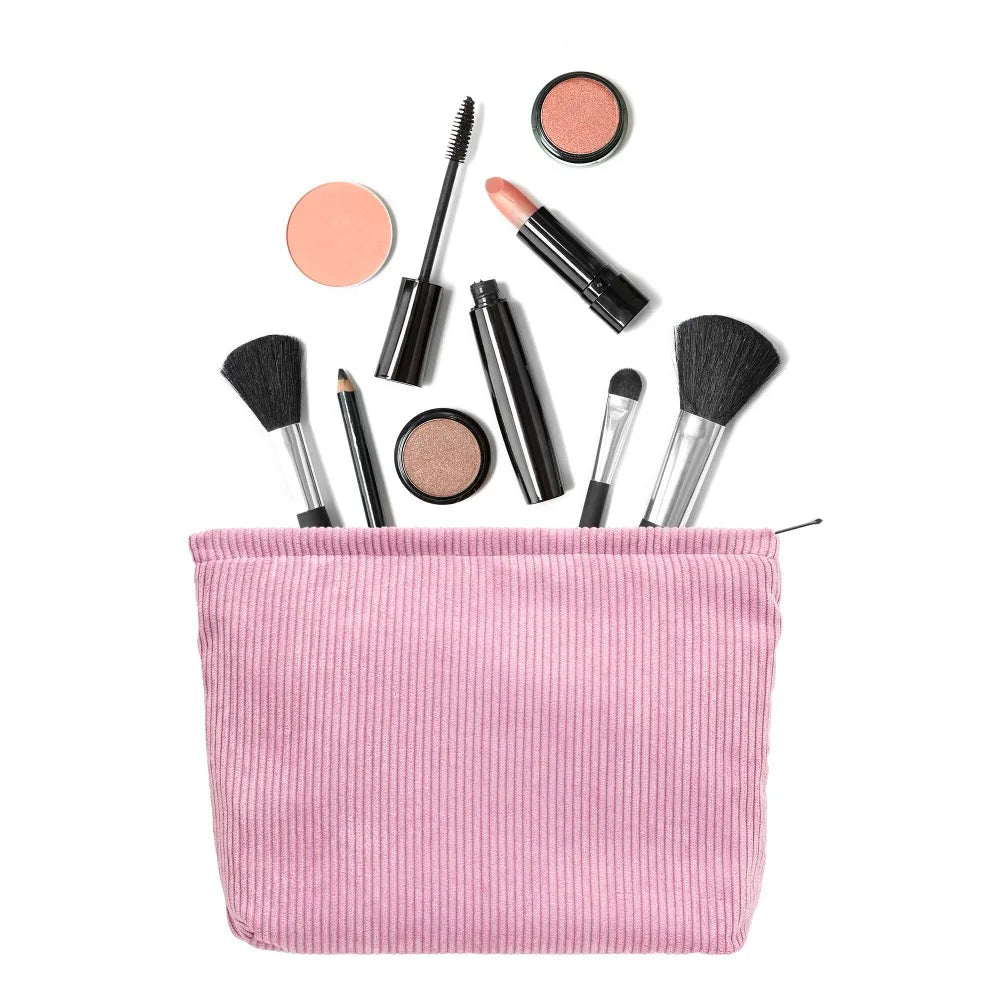 Large Corduroy Makeup Bag