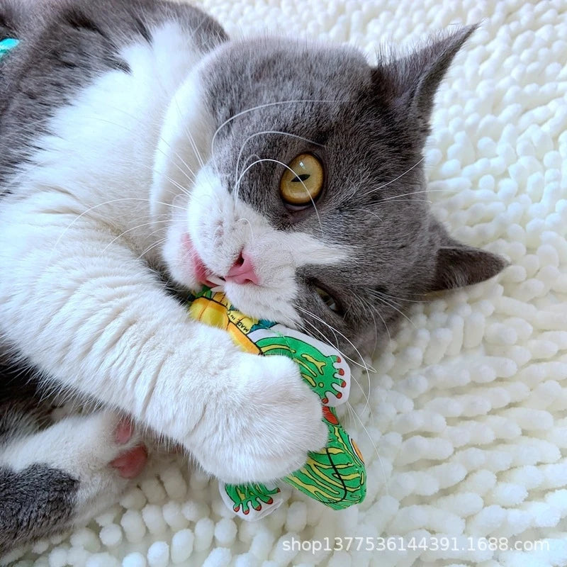 Animal-Shaped Catnip Chew Toy