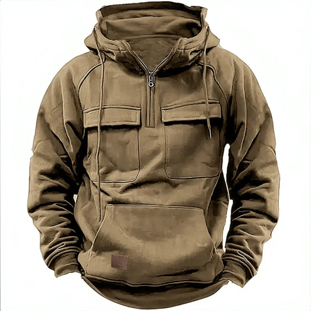 Men's Vintage Half-Zip Hoodie