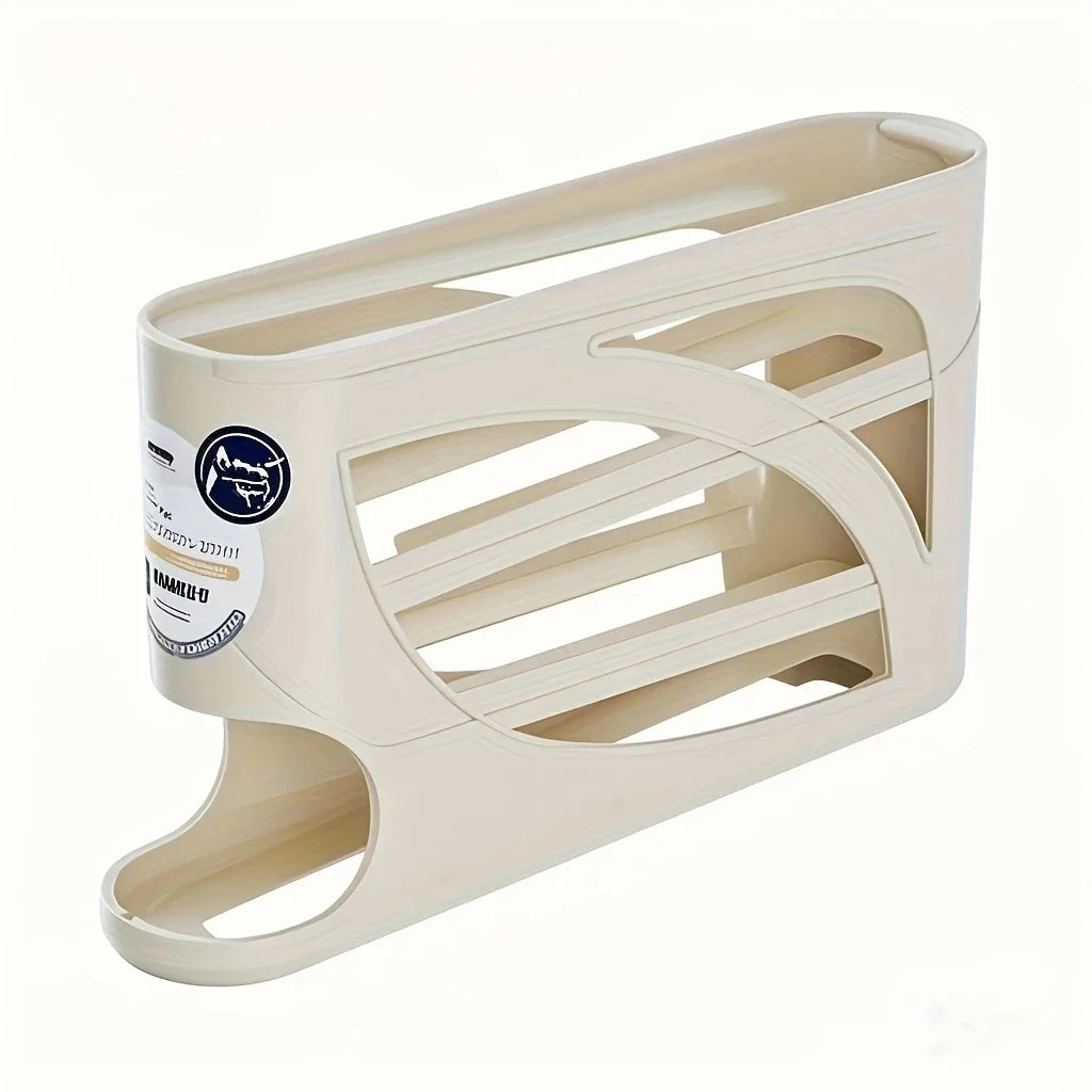 3-Tier Rolling Egg Storage Rack