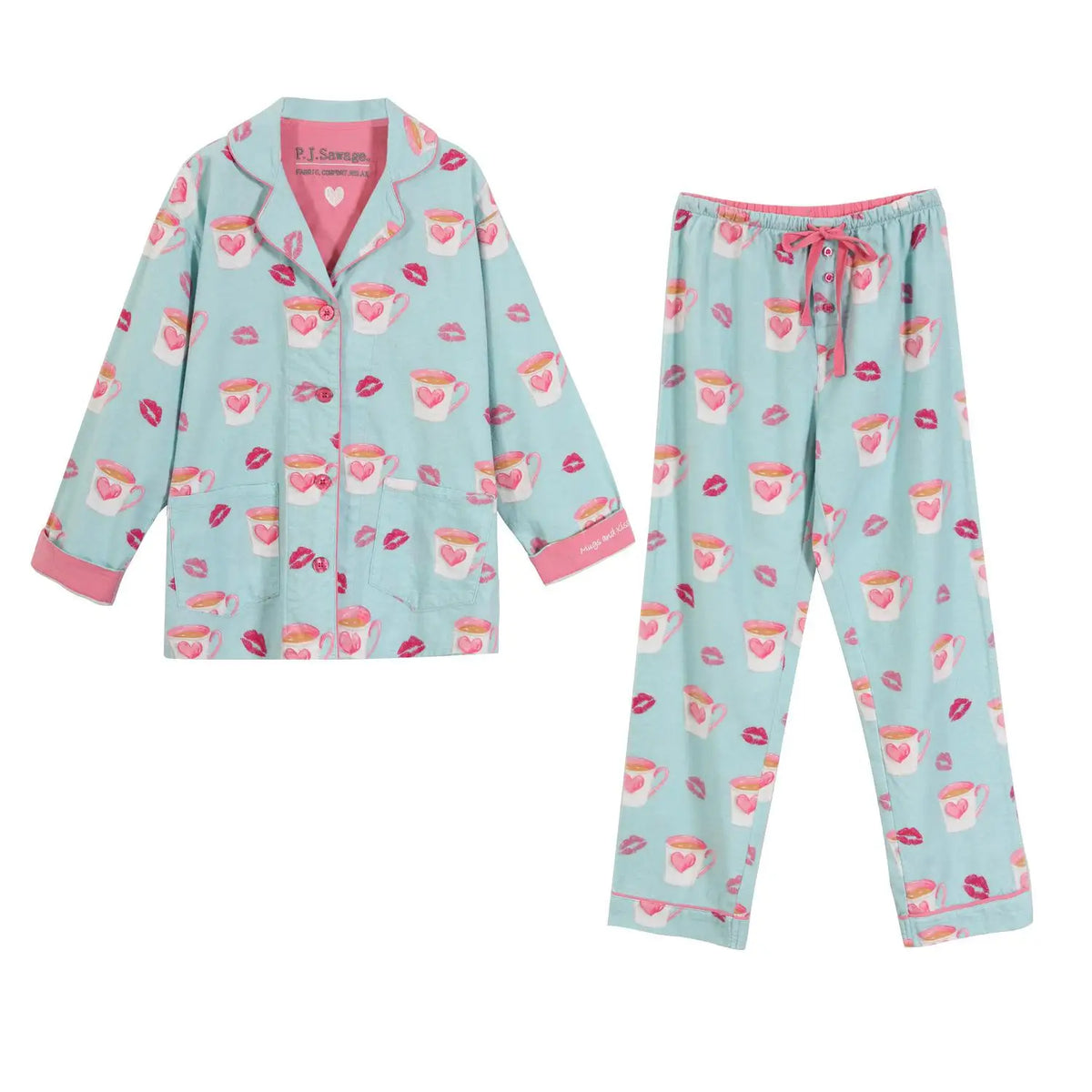 Women's Cartoon Print 2-Piece Pajama Set