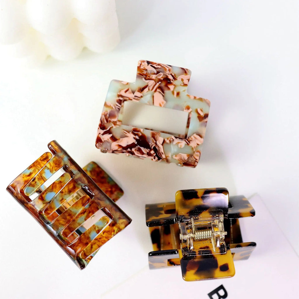 Pastel Square Claw Clips