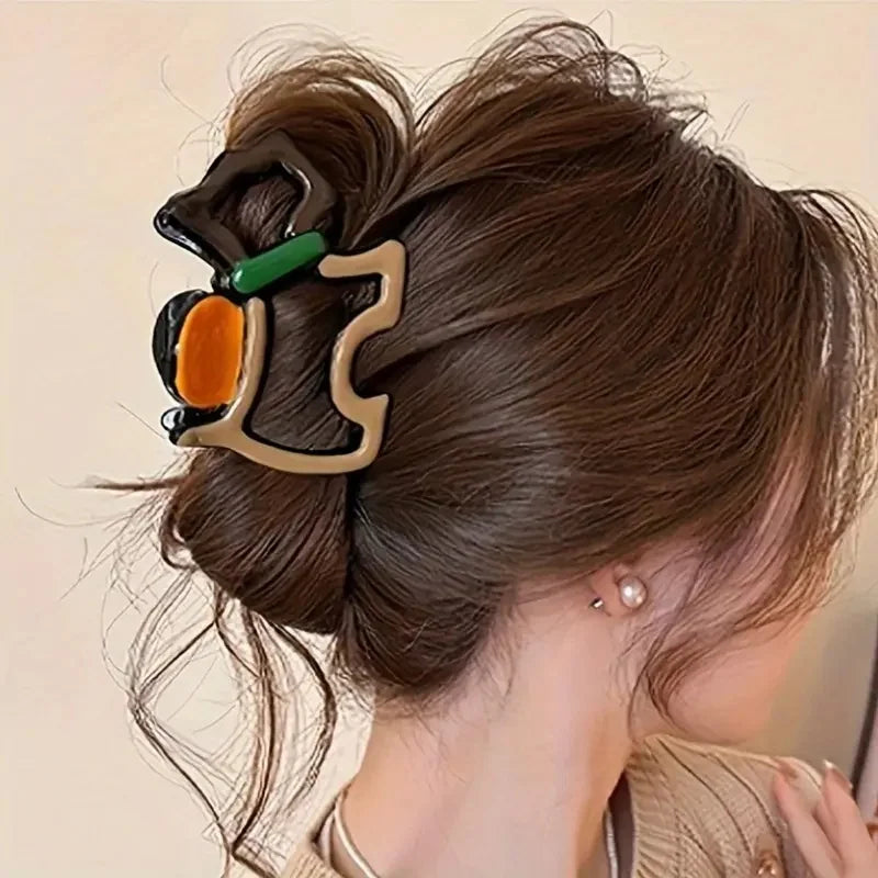 Large Wavy Hair Claw Clips, 4 Pack