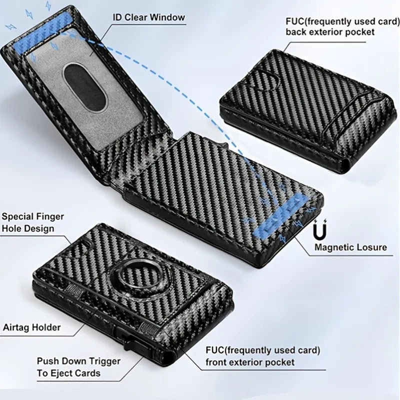 Magnetic Aluminum Card Holder