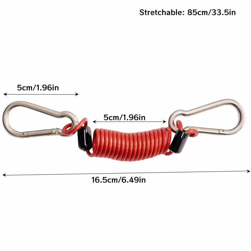 Retractable Steel Wire Keychain