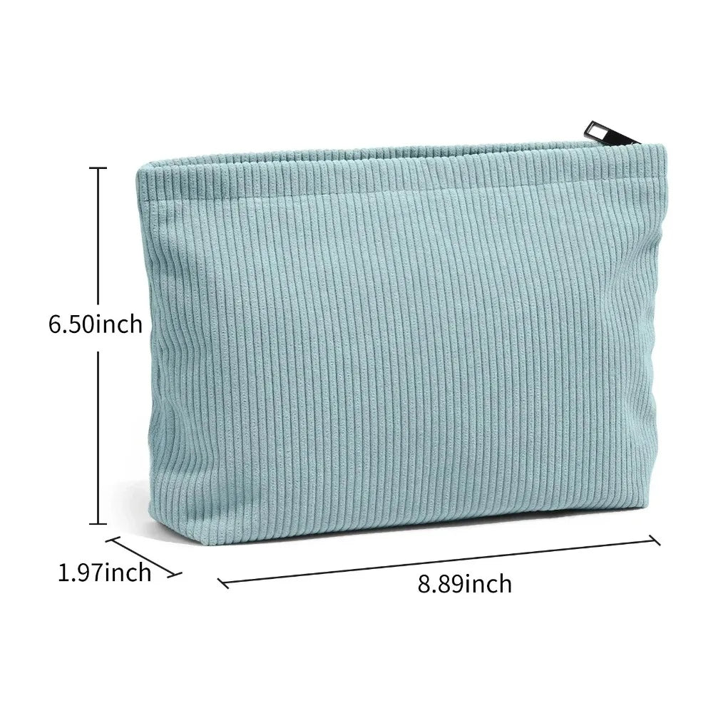 Large Corduroy Makeup Bag