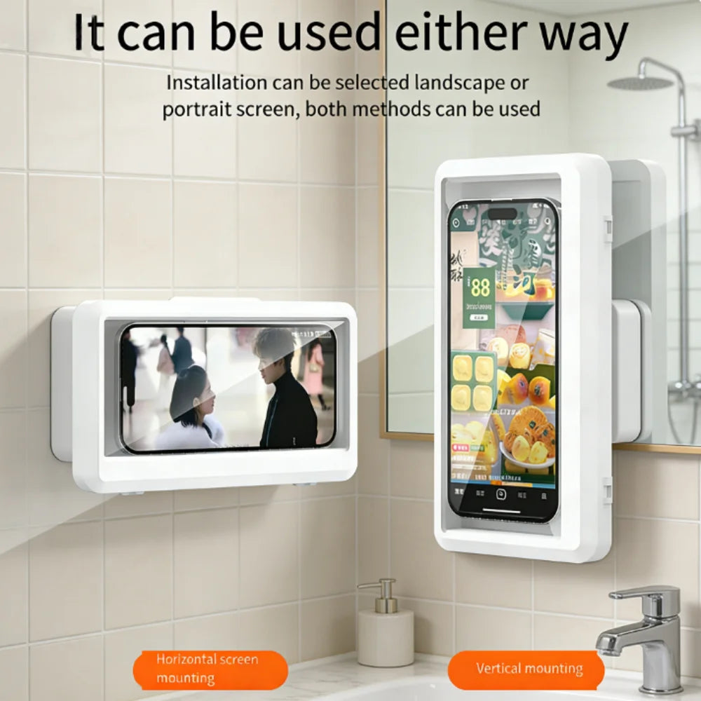 Self-Adhesive Shower Phone Holder Case