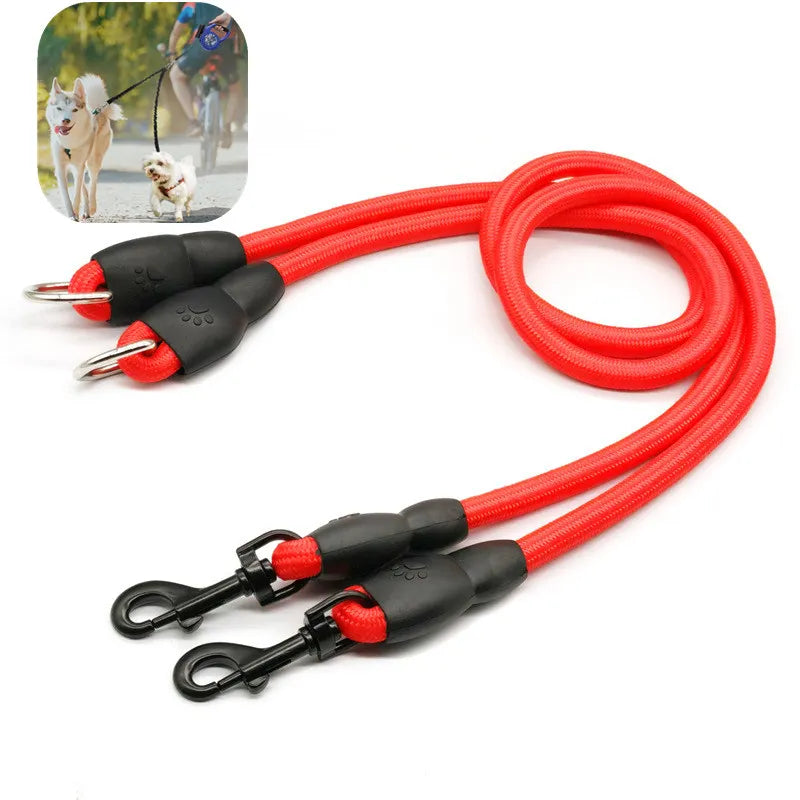 Double Dog Leash for Two Dogs