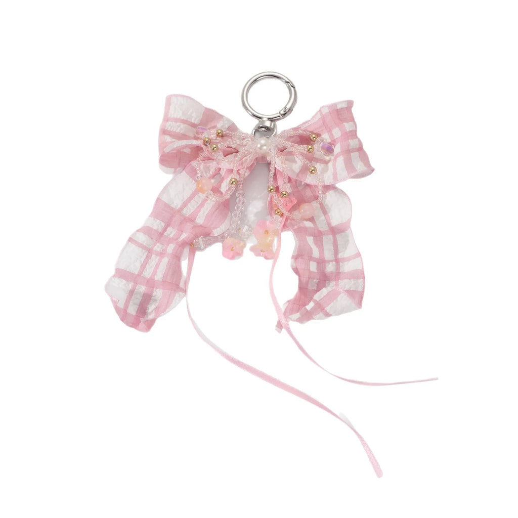 Pearl Bow Bag Charm