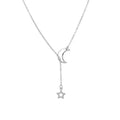 Gold-Tone Moon and Star Necklace
