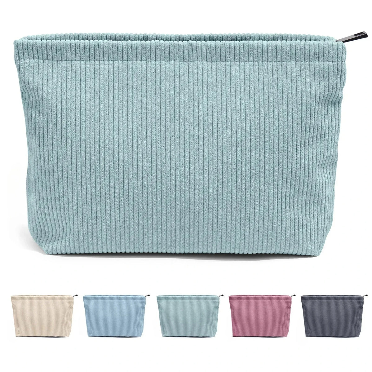 Large Corduroy Makeup Bag