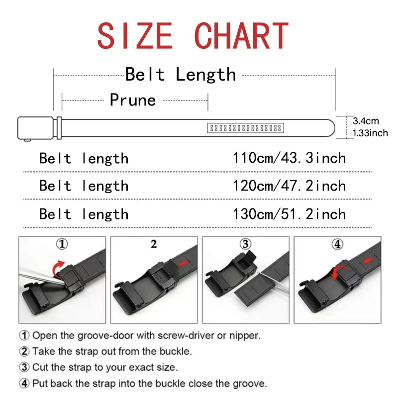 Men's Automatic Buckle Belt