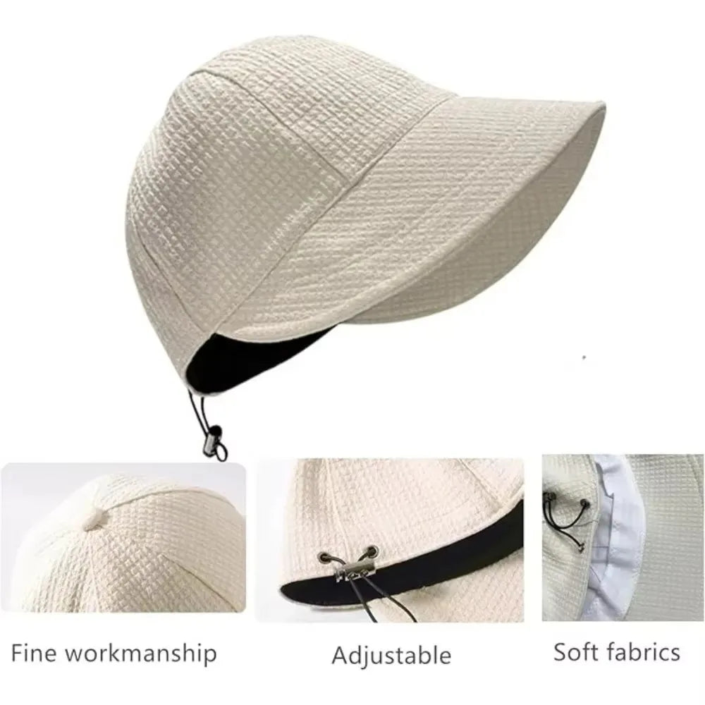 Textured Wide Brim Hat