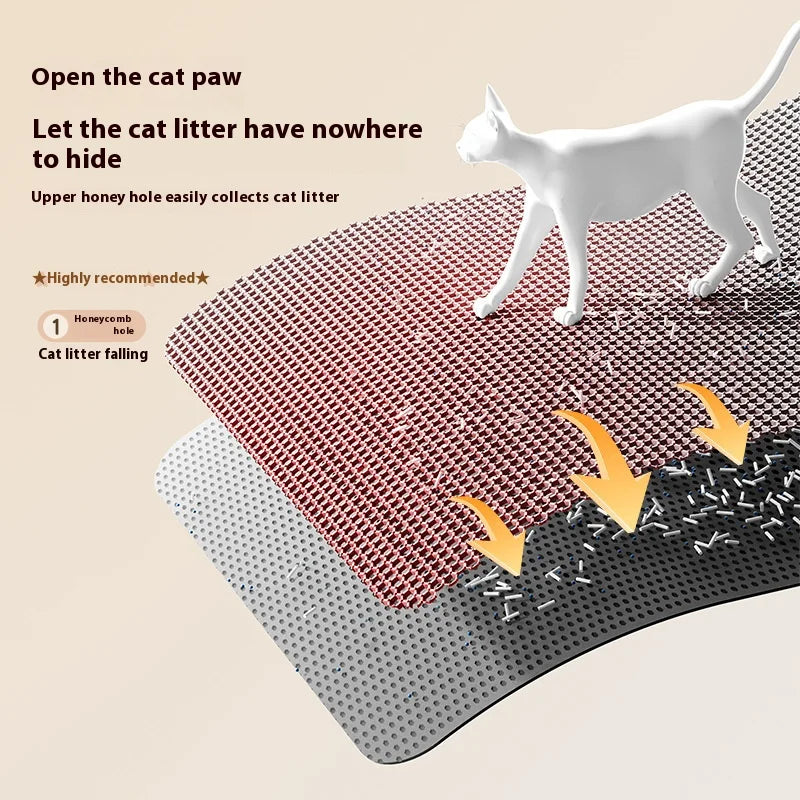 Two-Layer Cat Litter Mat