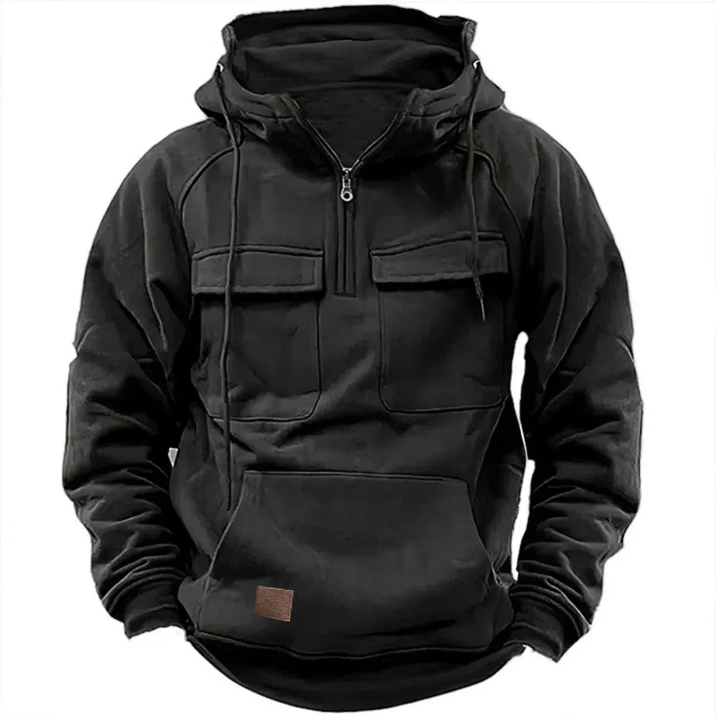 Men's Vintage Half-Zip Hoodie