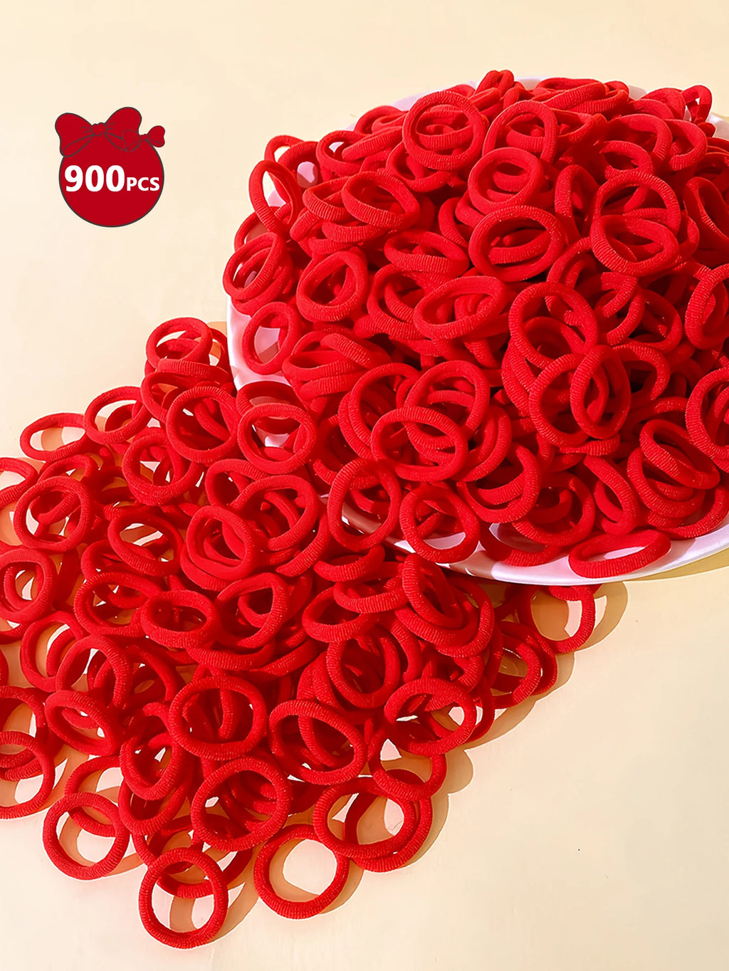 Elastic Hair Ties, 900 Pack