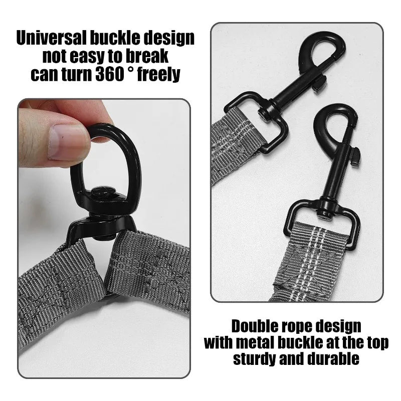 Double-Ended Elastic Dog Leash