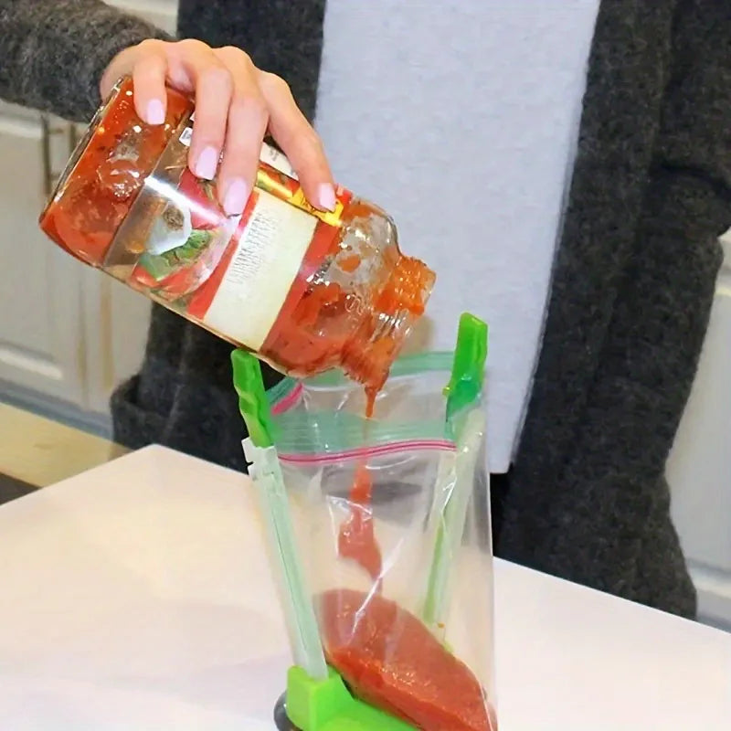 Plastic Bag Holder and Food Bag Clip