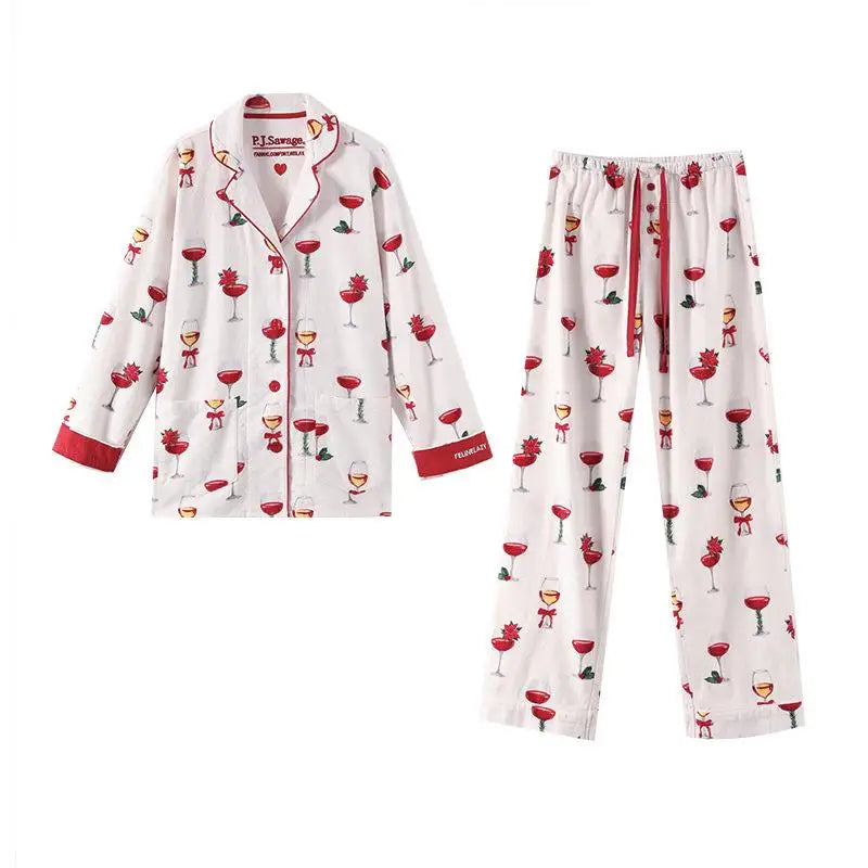 Women's Cartoon Print 2-Piece Pajama Set