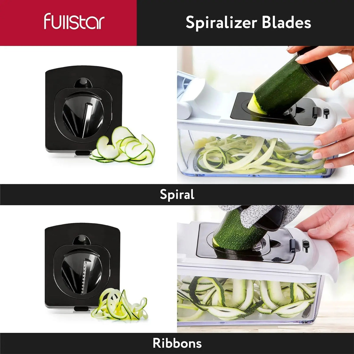 Vegetable Chopper with Container and Spiral Cutter
