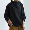 Women's Velvet High-Neck Hoodie